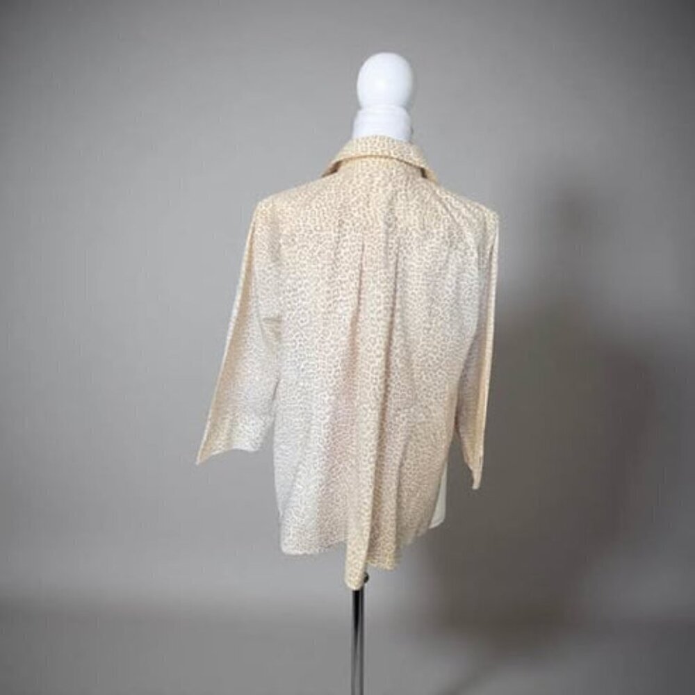 CHEETAH PRINT BUTTON DOWN - Picture 5 of 5